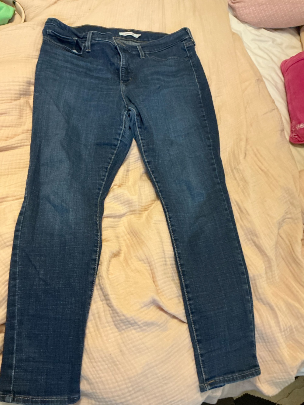 Classic Midwash Blue Skinny Jeans waist 32 length 28